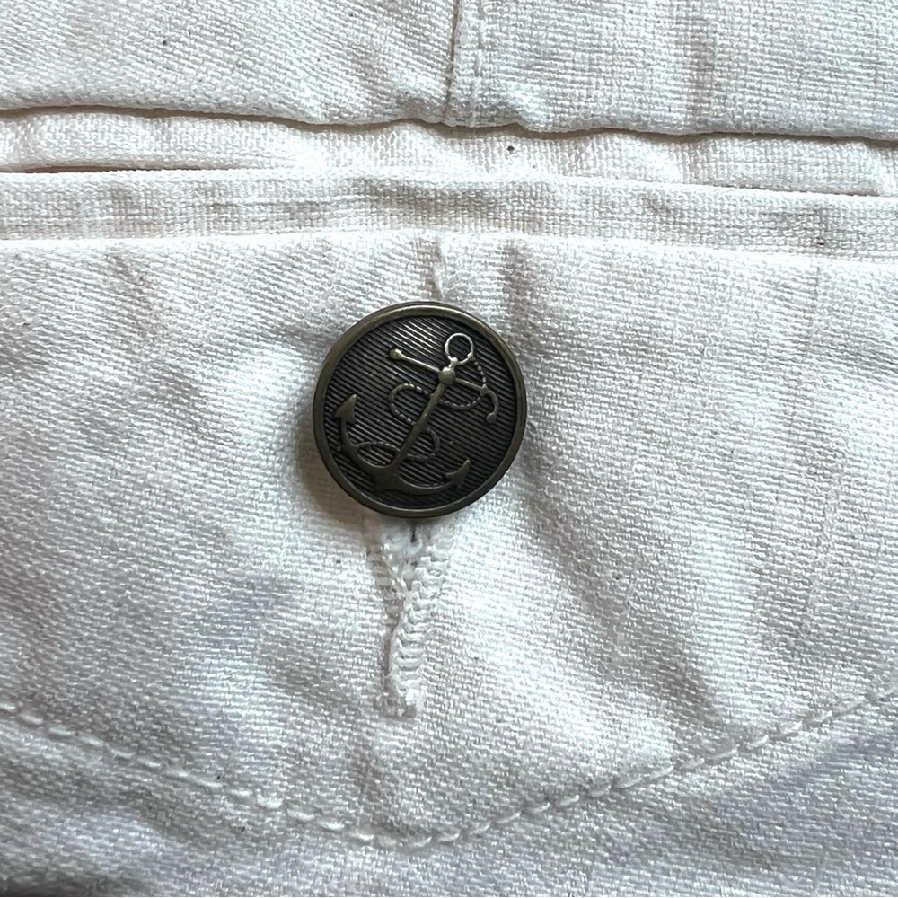 Lauren Ralph Lauren White Naval Academy Straight Leg Pants Size 10 - Picture 8 of 10